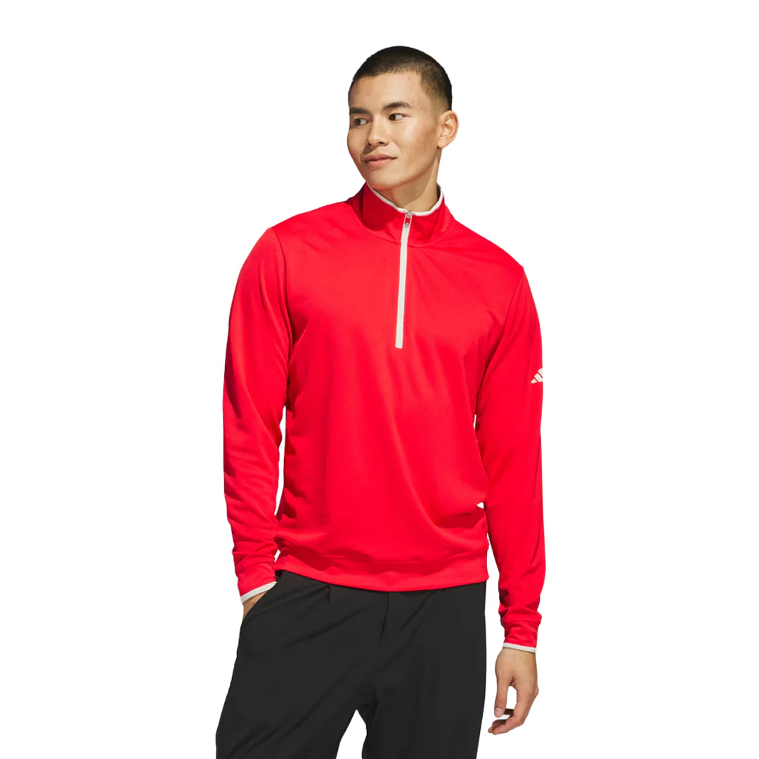 adidas - Men's Lightweight Half-Zip Pullover Sweatshirt (JJ1709) - Image 2