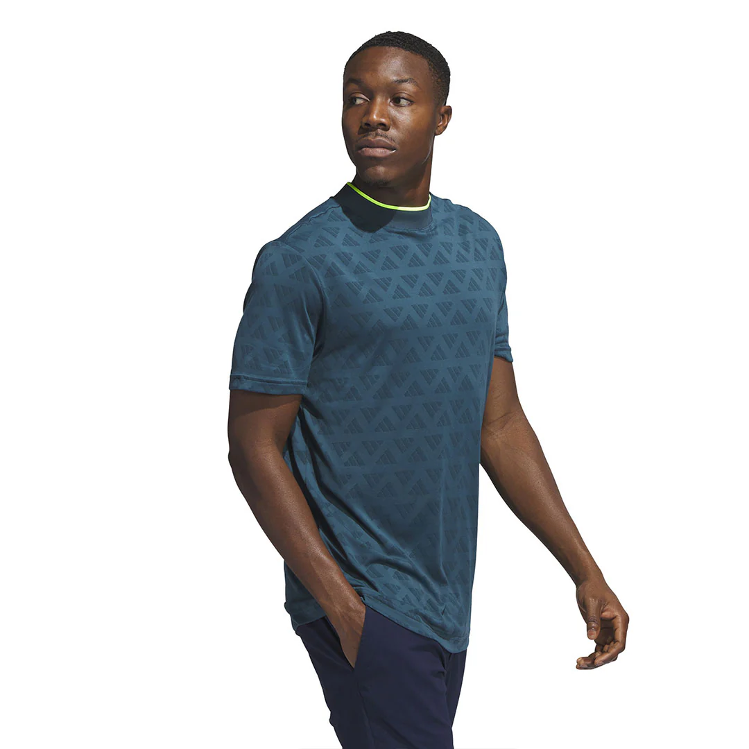 adidas - Men's Mock Jacquard Polo (IB1996) - Image 3