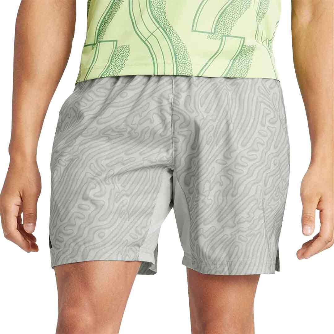 adidas - Men's Tennis HEAT.RDY Pro Printed Ergo 7 Inch Shorts (IP1935) - Image 2