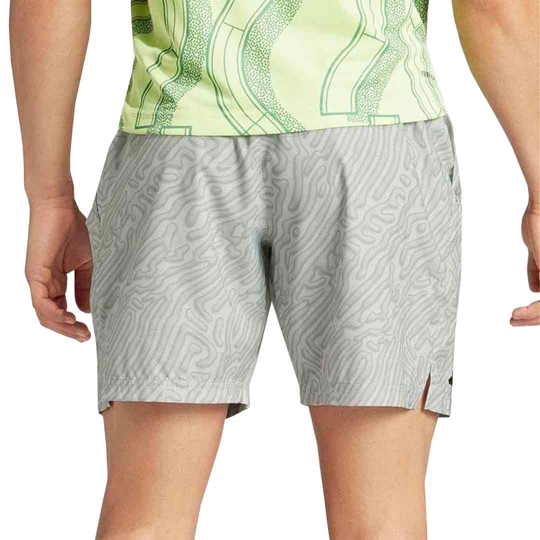 adidas - Men's Tennis HEAT.RDY Pro Printed Ergo 7 Inch Shorts (IP1935) - Image 3