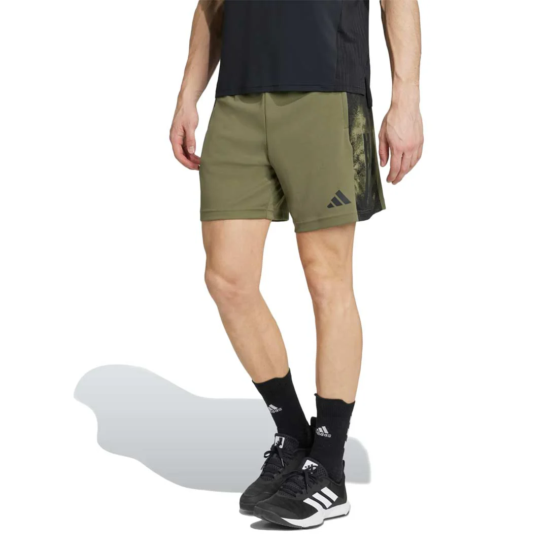 adidas - Men's Train Essentials Seasonal 7 Inch 3-Stripes Shorts (JW9709-7IN) - Image 2