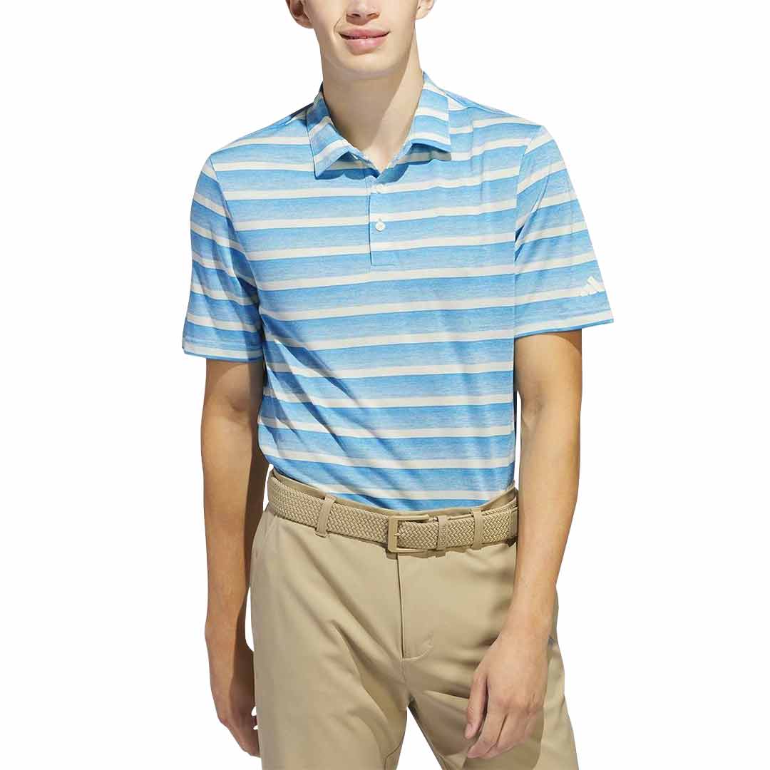 adidas - Men's Two-Color Striped Polo (IU4332) - Image 2