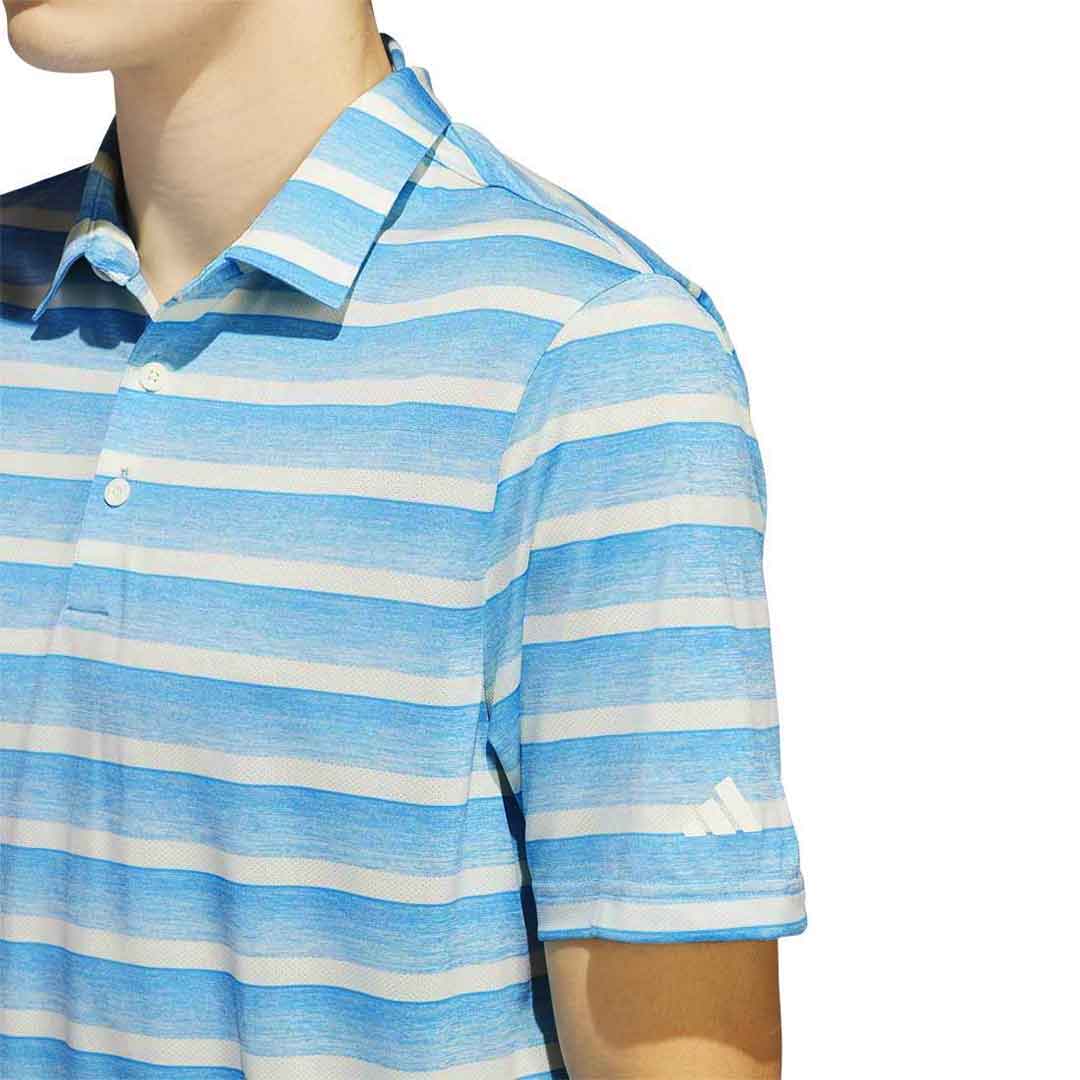 adidas - Men's Two-Color Striped Polo (IU4332) - Image 3