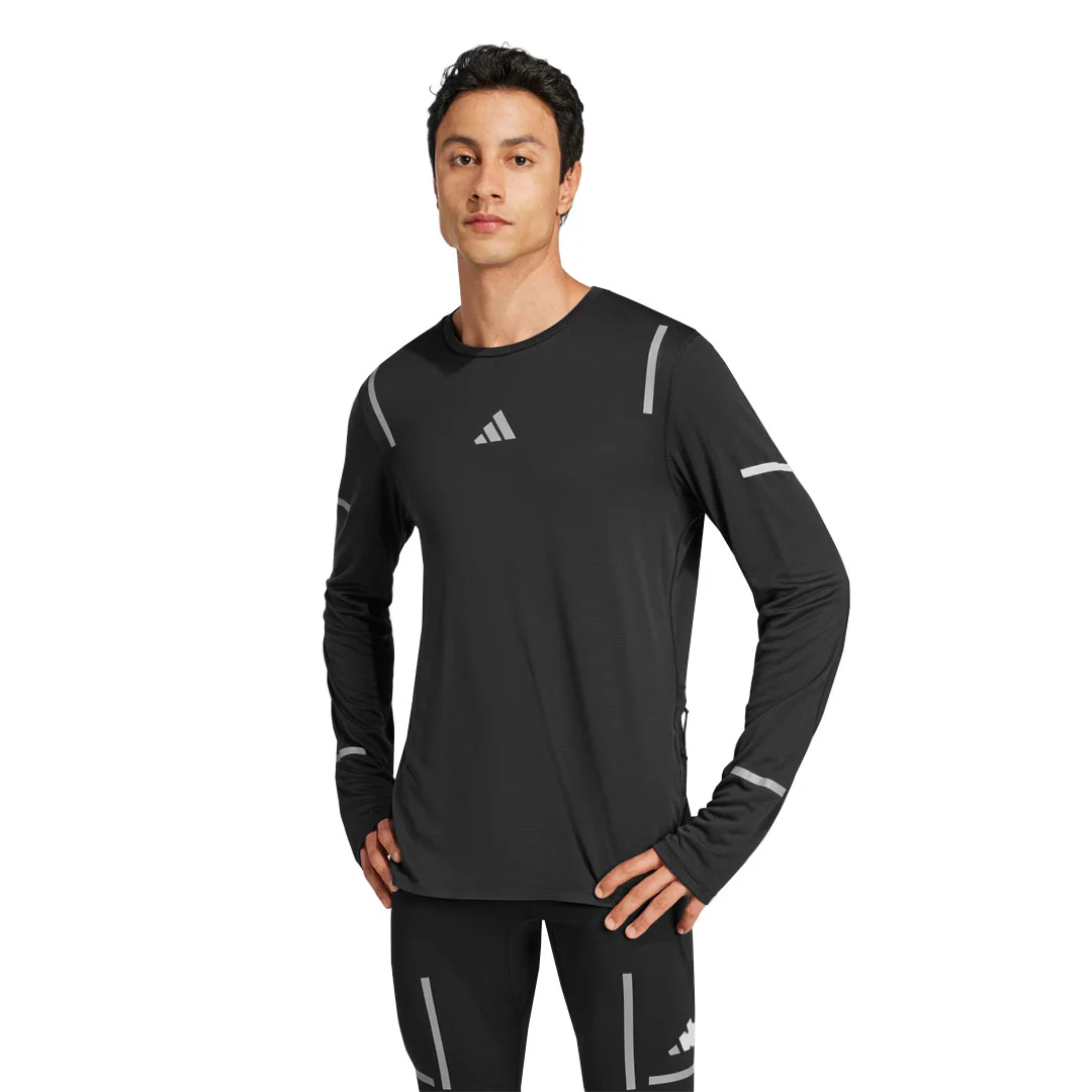 adidas - Men's Ultimate Running Reflective Long Sleeve T-Shirt (JD7801) - Image 2