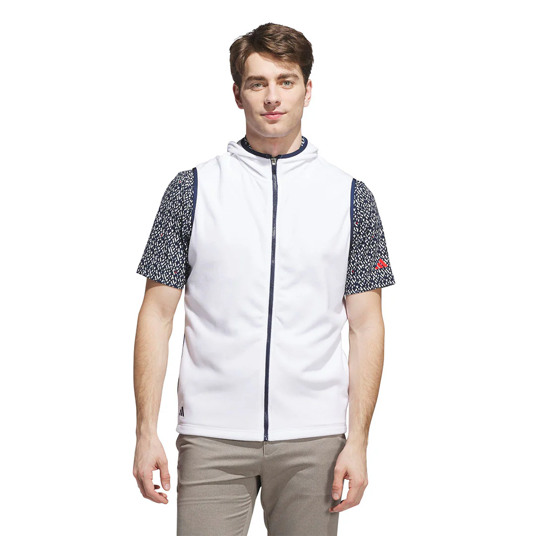 adidas - Men's Ultimate365 Fleece Hooded Full Zip Vest (JL5329) - Image 2