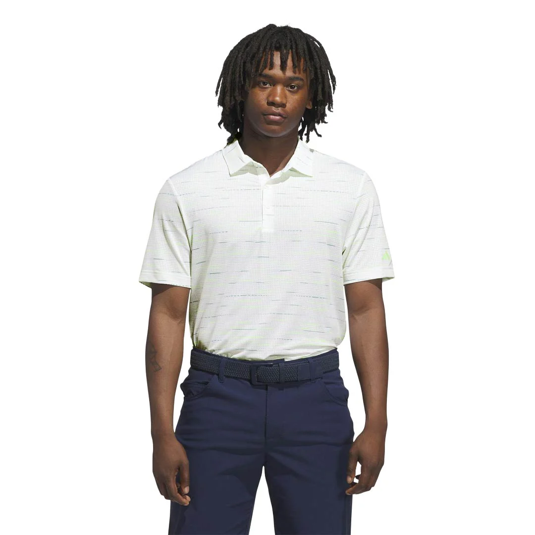 adidas - Men's Ultimate365 Mesh Glimmer Print Polo (JL5275) - Image 2