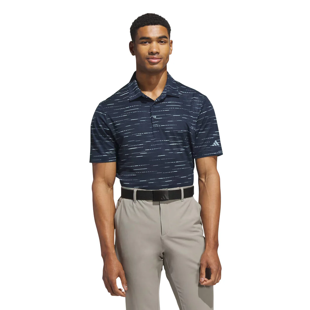 adidas - Men's Ultimate365 Mesh Glimmer Print Polo (JL5279) - Image 2