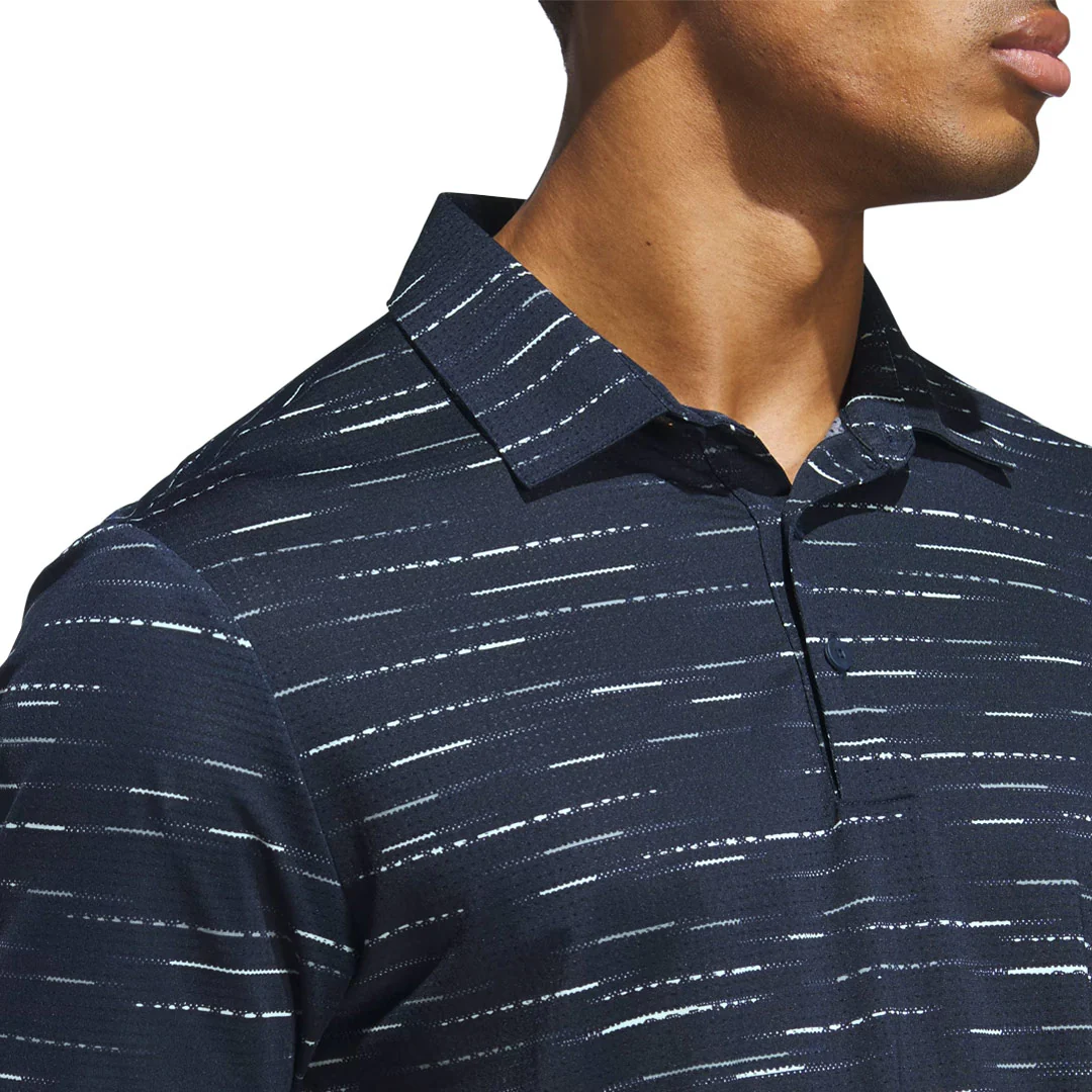 adidas - Men's Ultimate365 Mesh Glimmer Print Polo (JL5279) - Image 4
