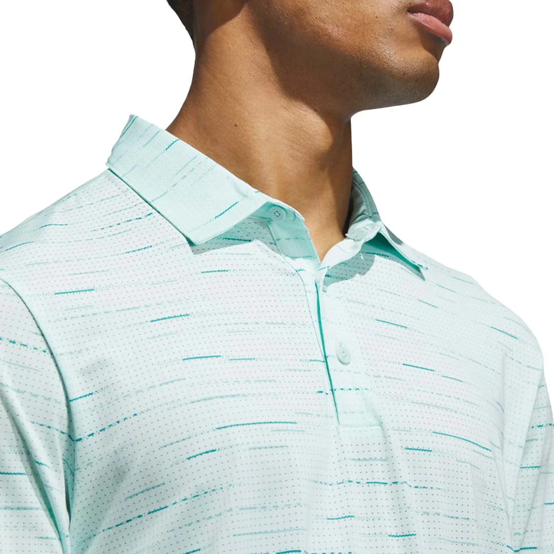 adidas - Men's Ultimate365 Mesh Glimmer Print Polo (JX8905) - Image 4