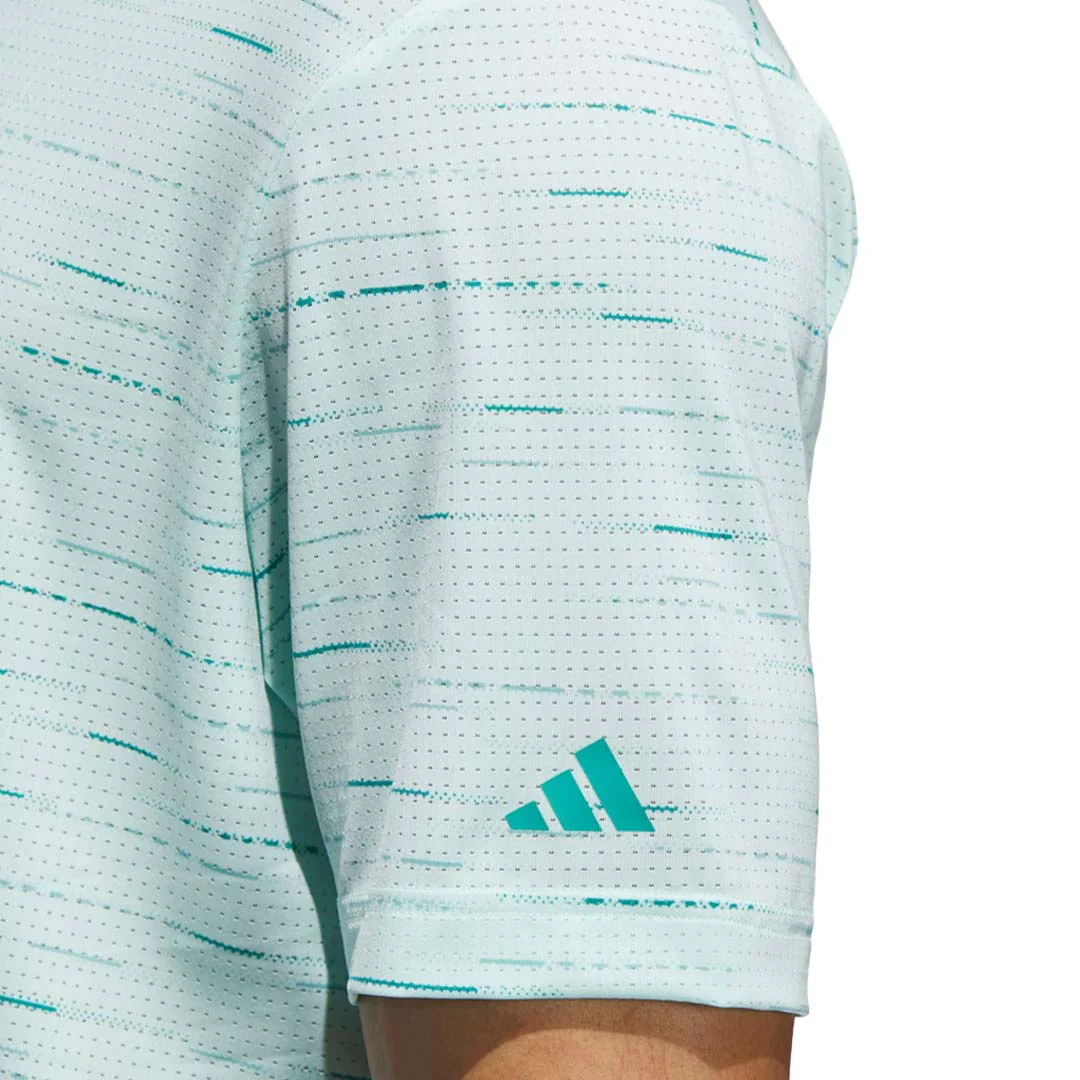 adidas - Men's Ultimate365 Mesh Glimmer Print Polo (JX8905) - Image 5