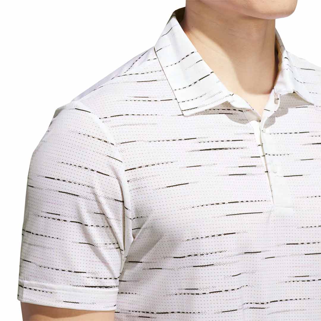 adidas - Men's Ultimate365 Mesh Glimmer Print Polo (KA7905) - Image 4