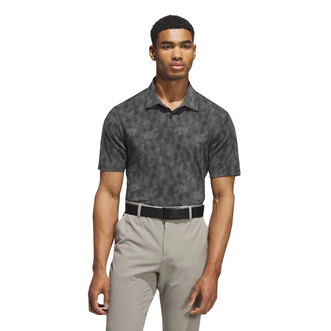 adidas - Men's Ultimate365 Textured Print Polo (JW1621) - Image 2