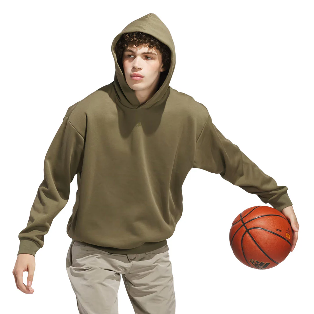 adidas - Unisex adidas Basketball Fleece Hoodie (JV6115) - Image 4