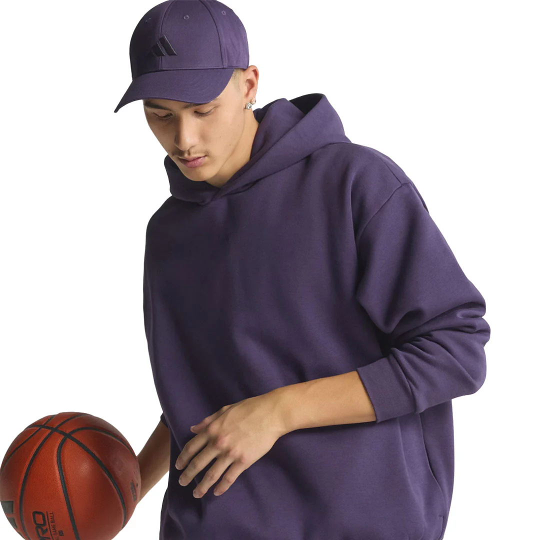 adidas - Unisex adidas Basketball Fleece Hoodie (JX5598) - Image 3