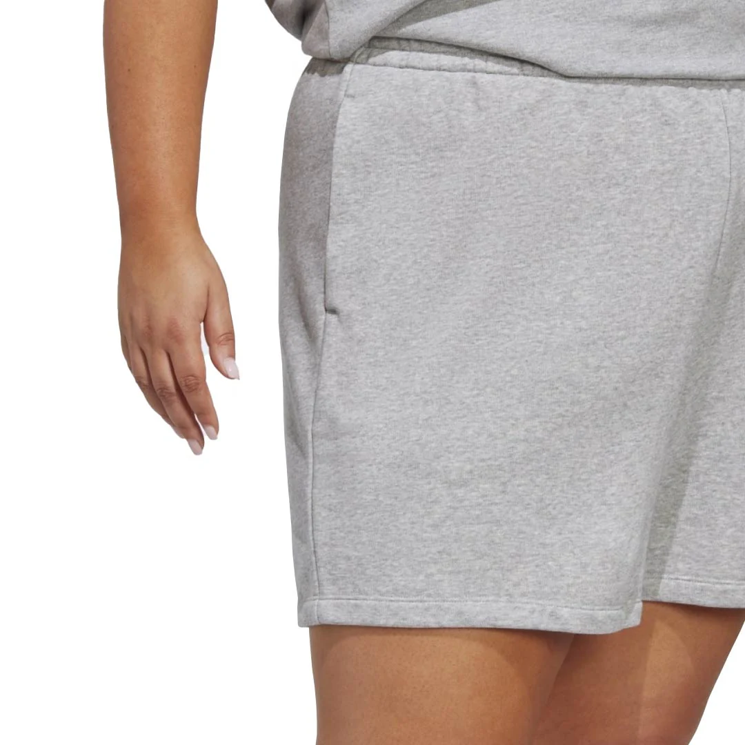 adidas - Women's Adicolor Essentials French Terry Shorts (Plus Size) (IA6473) - Image 5