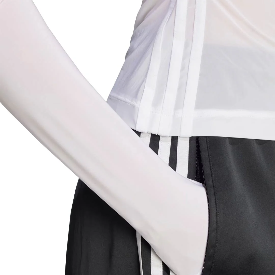 adidas - Women's Adicolor Sheer 3-Stripes Long Sleeve Top (JC5076) - Image 6