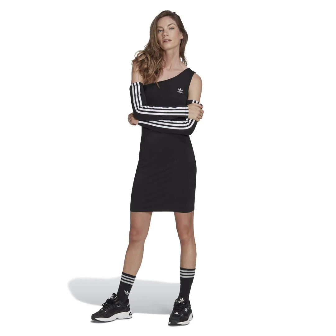 adidas - Women's Adicolor Trefoil Cutout Long Sleeve Dress (II6110) - Image 2