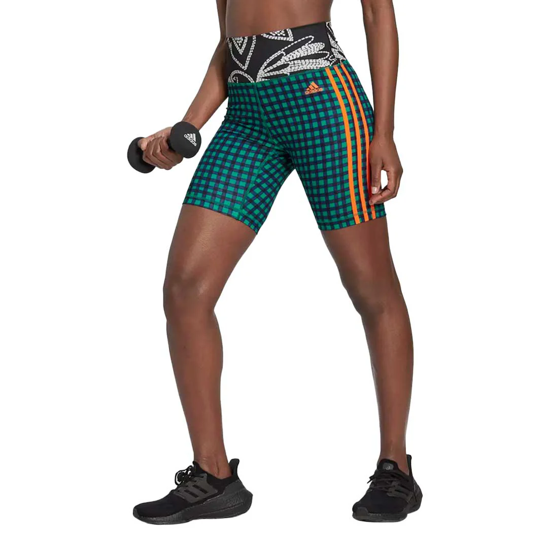 adidas - Women's adidas x FARM Rio Biker Shorts (HN3899) - Image 2
