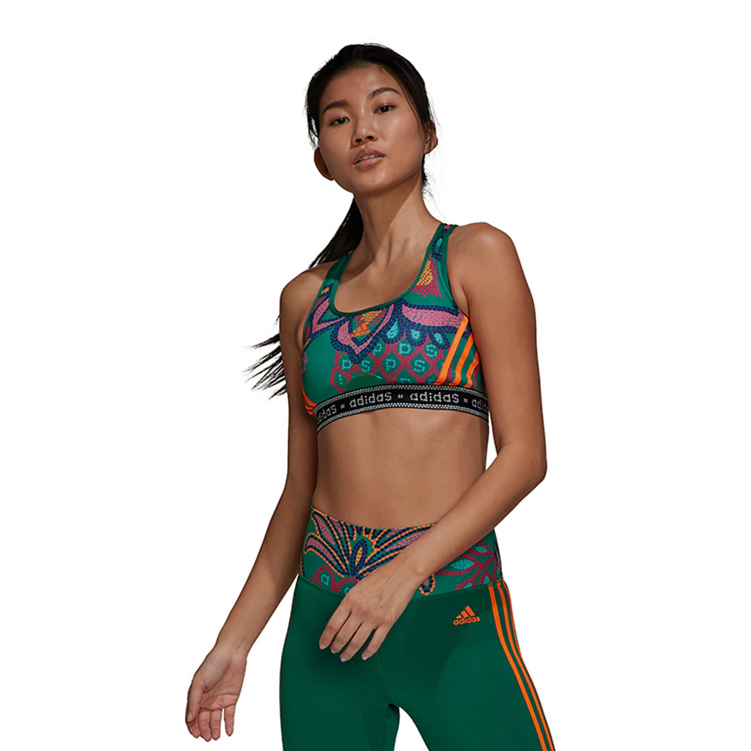 adidas - Women's adidas x Farm Rio Medium Support Bra (HI5221) - Image 2