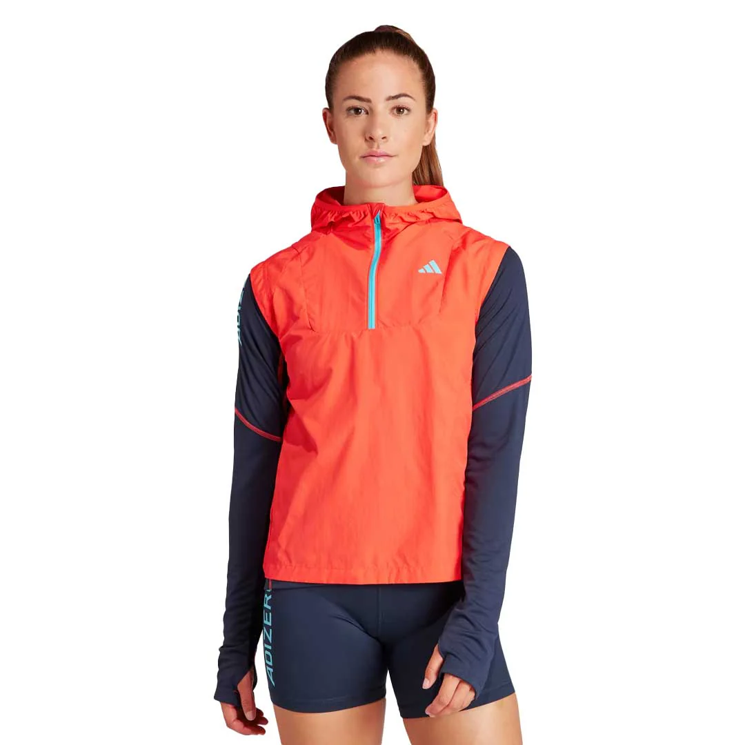 adidas - Women's Adizero Half-Zip Running Vest (IM2135) - Image 2