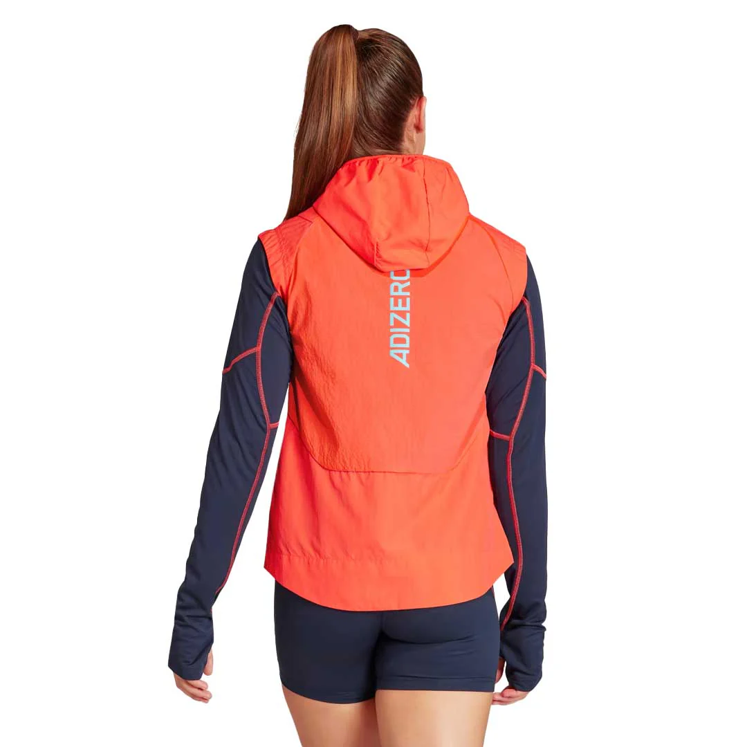 adidas - Women's Adizero Half-Zip Running Vest (IM2135) - Image 3