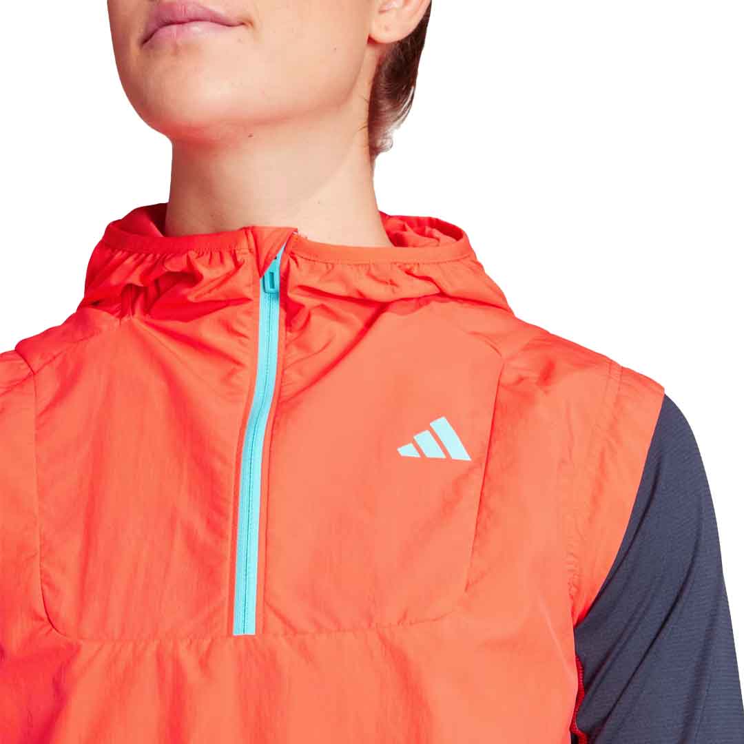 adidas - Women's Adizero Half-Zip Running Vest (IM2135) - Image 4
