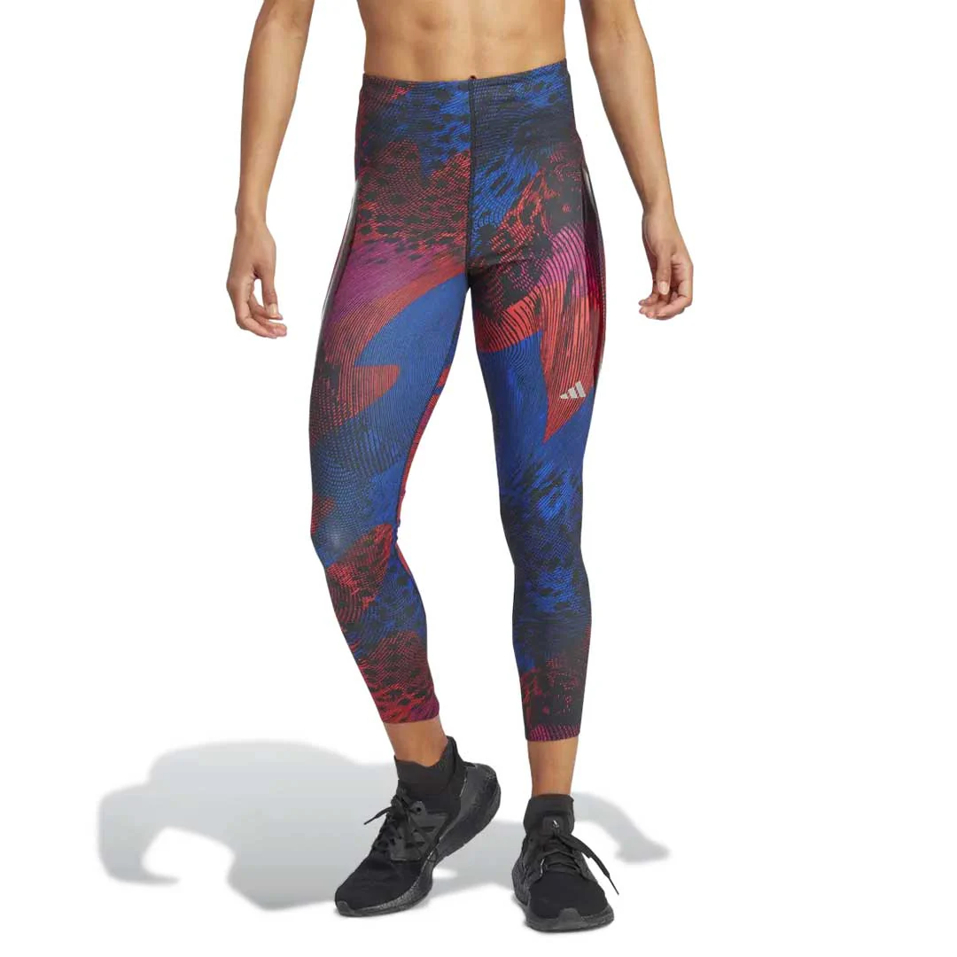 adidas - Women's Adizero Running Allover Print 7/8 Leggings (HS5433) - Image 2