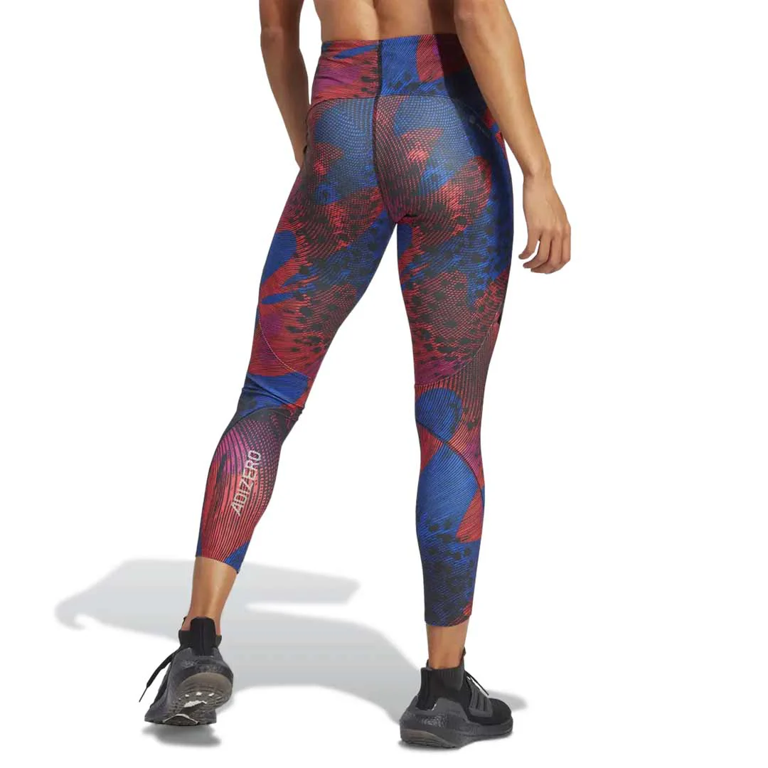 adidas - Women's Adizero Running Allover Print 7/8 Leggings (HS5433) - Image 3