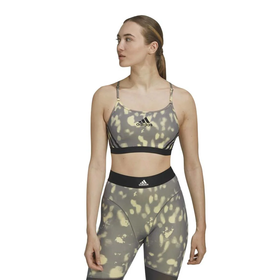 adidas - Women's Aeroreact Hyperglam Printed Bra (HJ9693) - Image 2