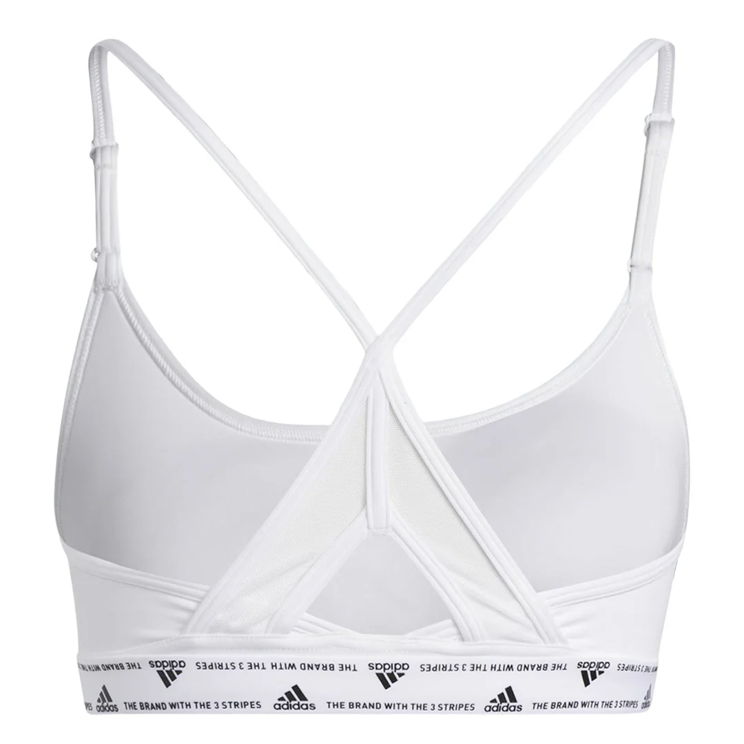 adidas - Women's Aeroreact Training Light-Support 3-Stripes Bra (HC7869) - Image 4