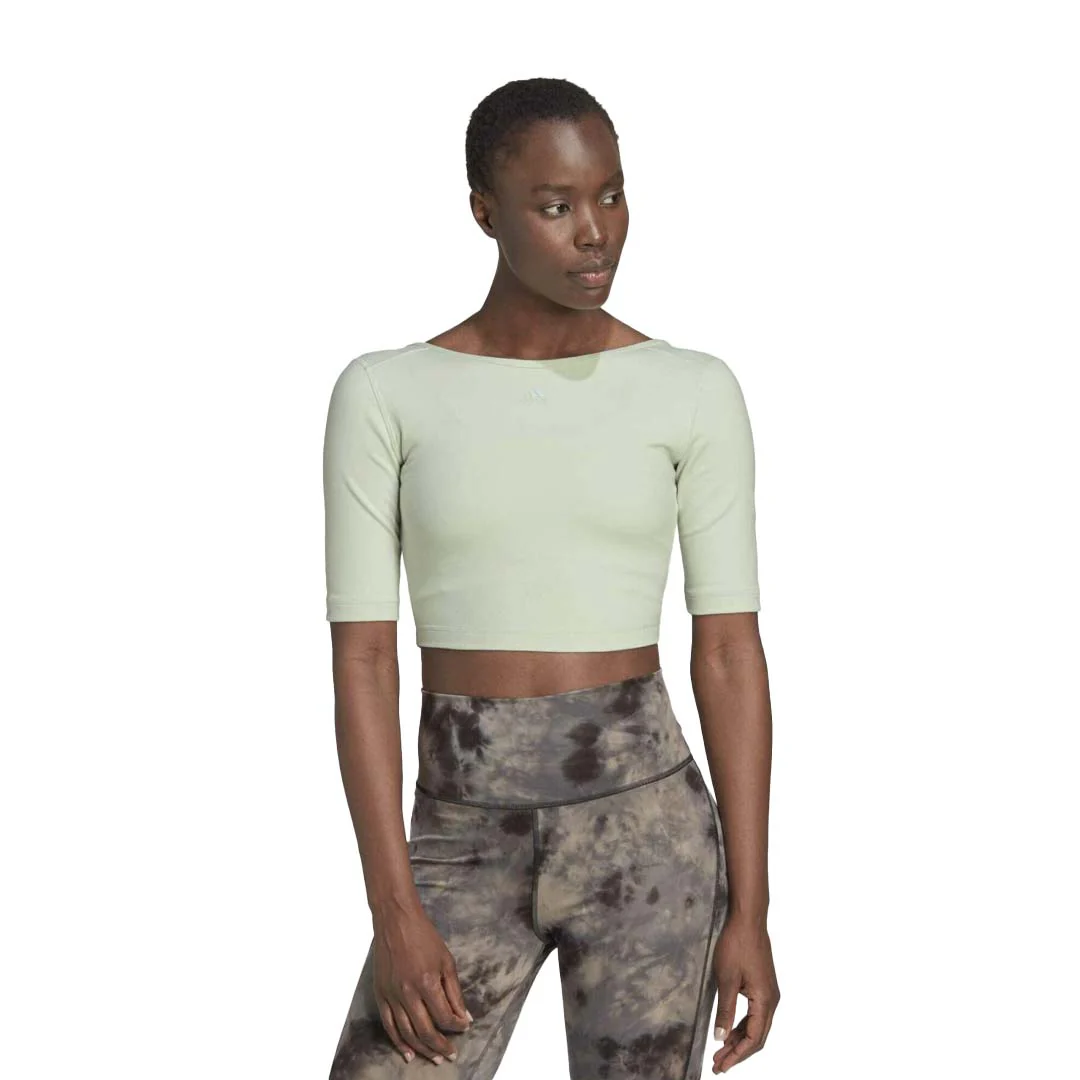 adidas - Women's Aeroready Studio Open-Back T-Shirt (HM7977) - Image 2