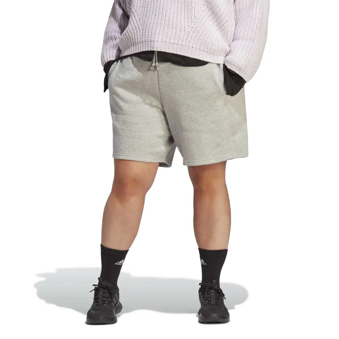 adidas - Women's All SZN Fleece Shorts (Plus Size) (IC1608) - Image 2