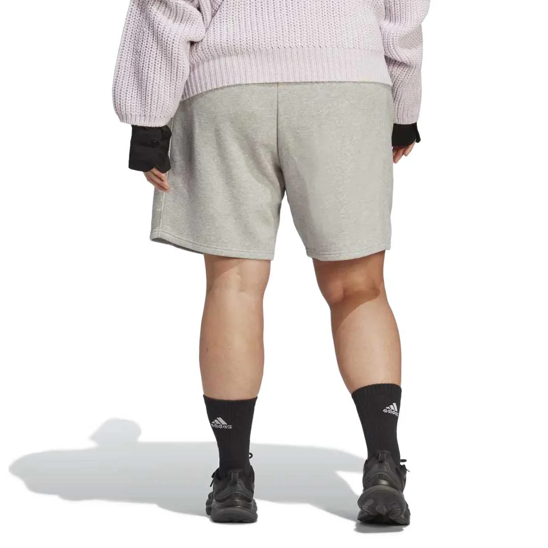 adidas - Women's All SZN Fleece Shorts (Plus Size) (IC1608) - Image 3