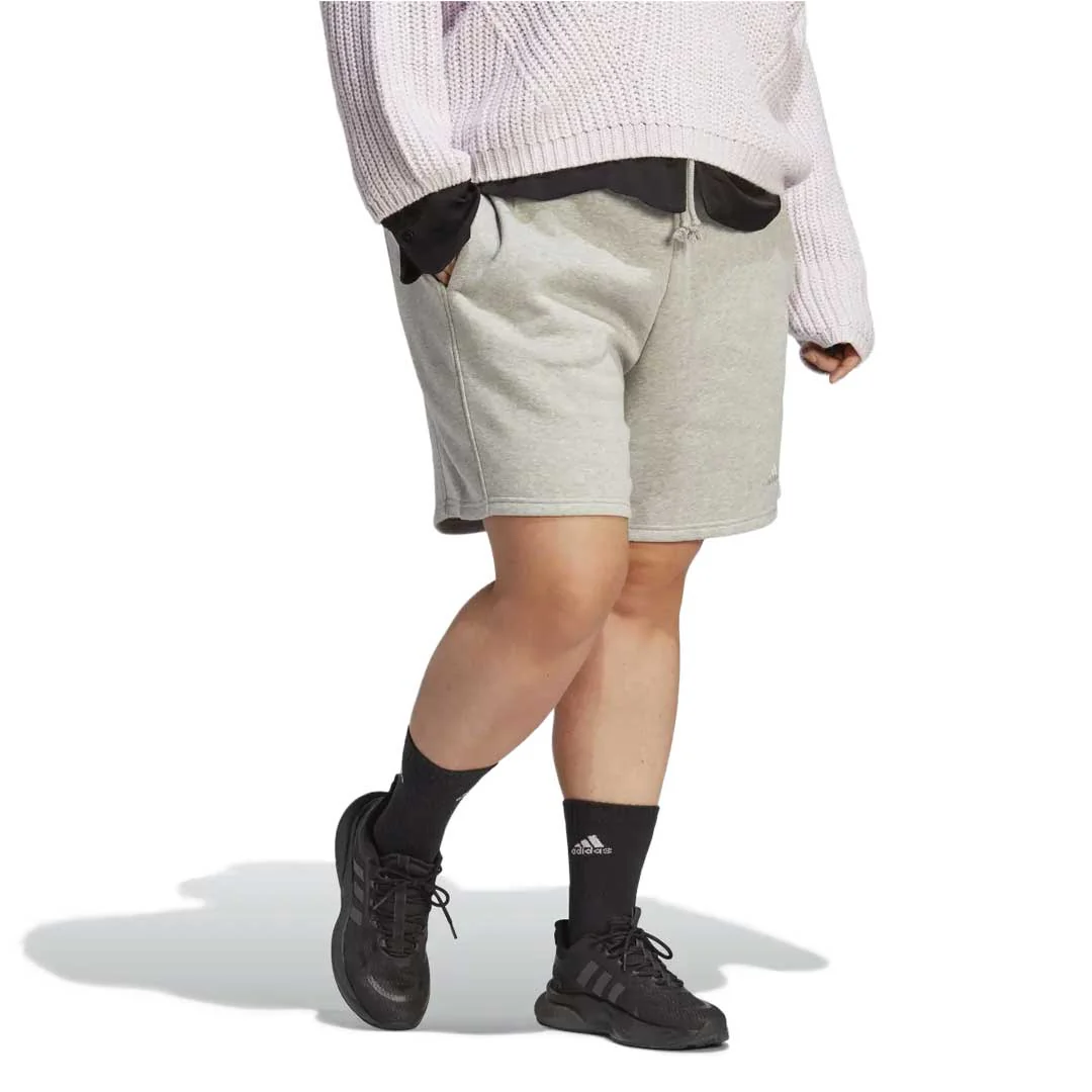 adidas - Women's All SZN Fleece Shorts (Plus Size) (IC1608) - Image 4