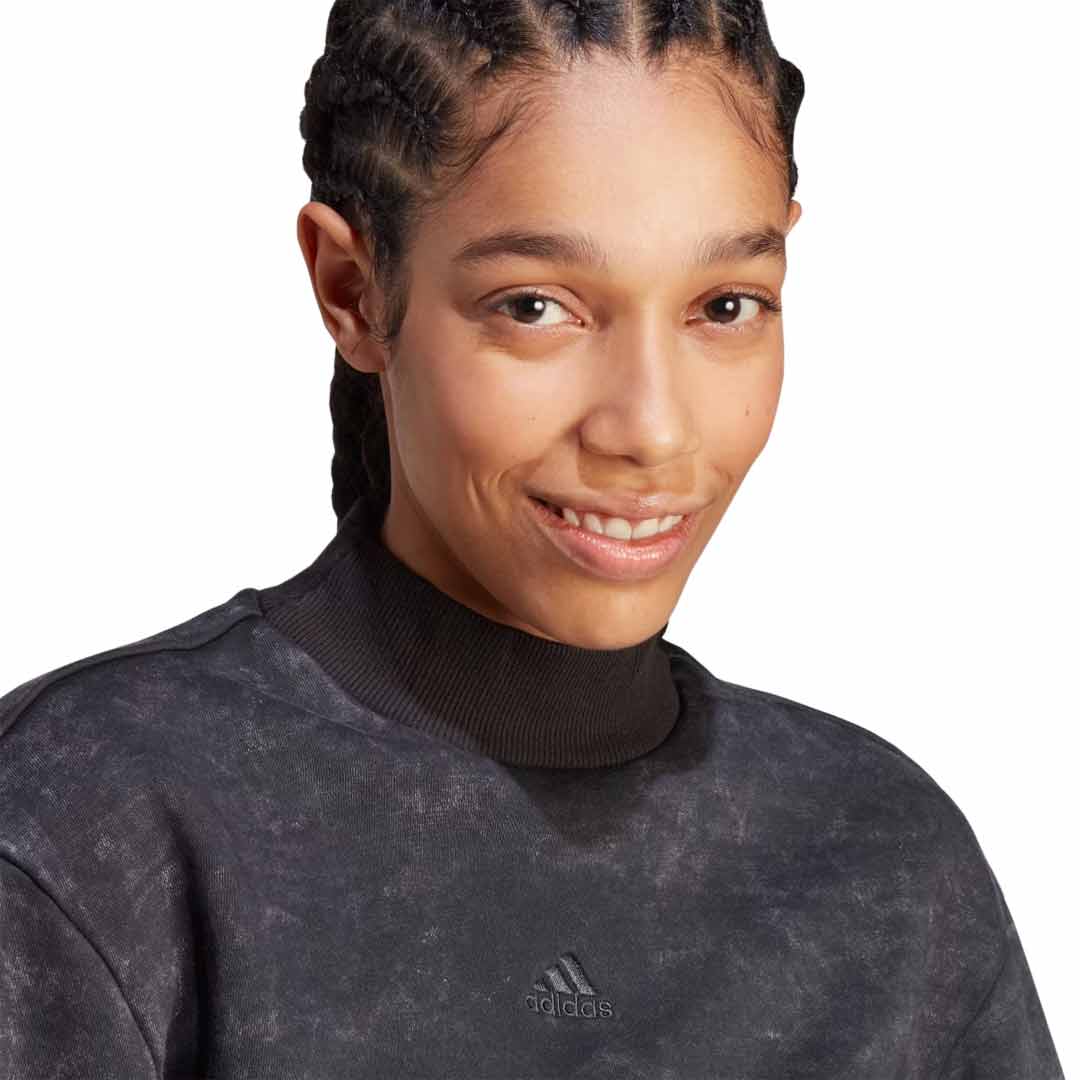 adidas - Women's All SZN Fleece Washed Sweatshirt (IL1511) - Image 4