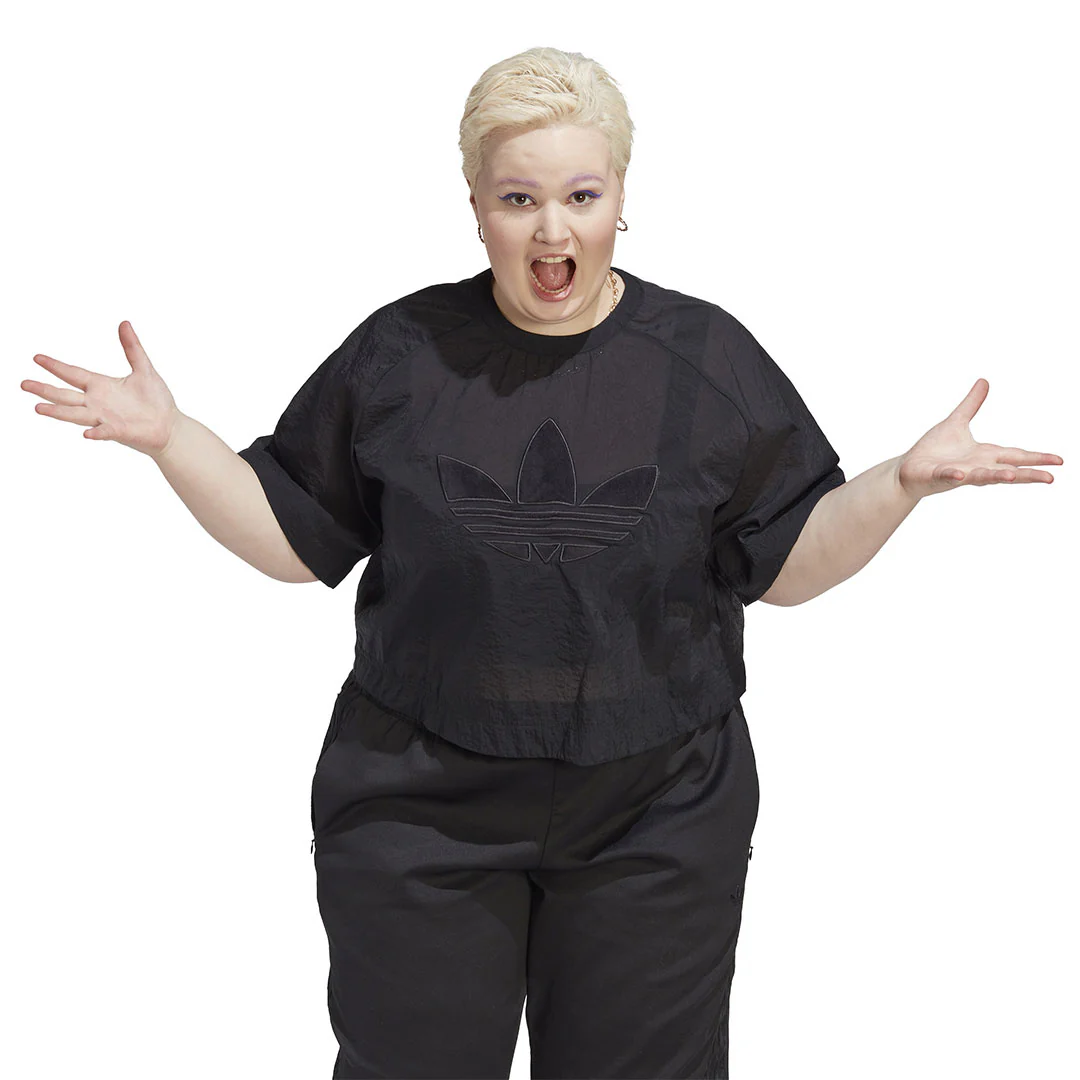 adidas - Women's Always Original Cropped T-Shirt (Plus Size) (IC7229) - Image 2