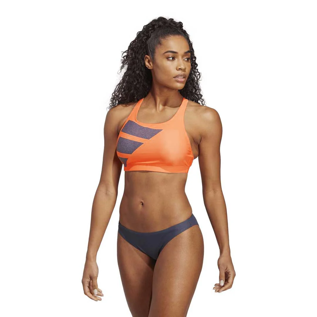 adidas - Women's Big Bars 2-Piece Swimsuit (HR4386) - Image 2