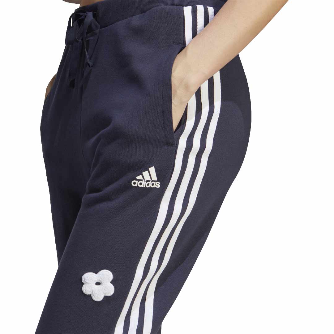 adidas - Women's Chenille Flower Patches 3-Stripes High Rise Pant (IC0019) - Image 4