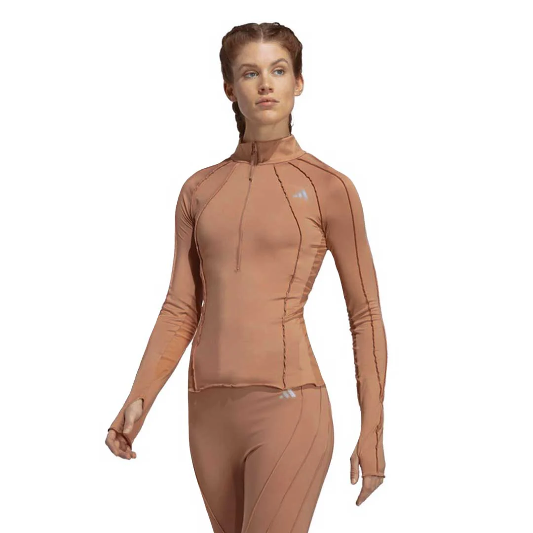 adidas - Women's Collective Power 1/2 Zip Long Sleeve Shirt (IC5088) - Image 2