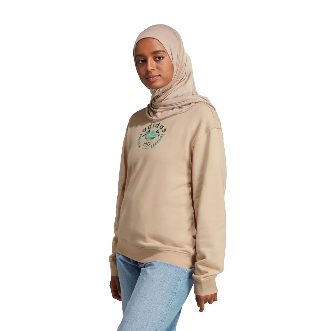 adidas - Women's Crest Embroidery Sweatshirt (II5642) - Image 2