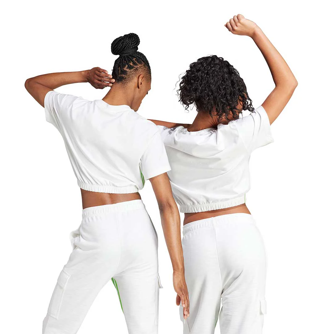 adidas - Women's Dance 3-Stripes Crop T-Shirt (IM4977) - Image 3