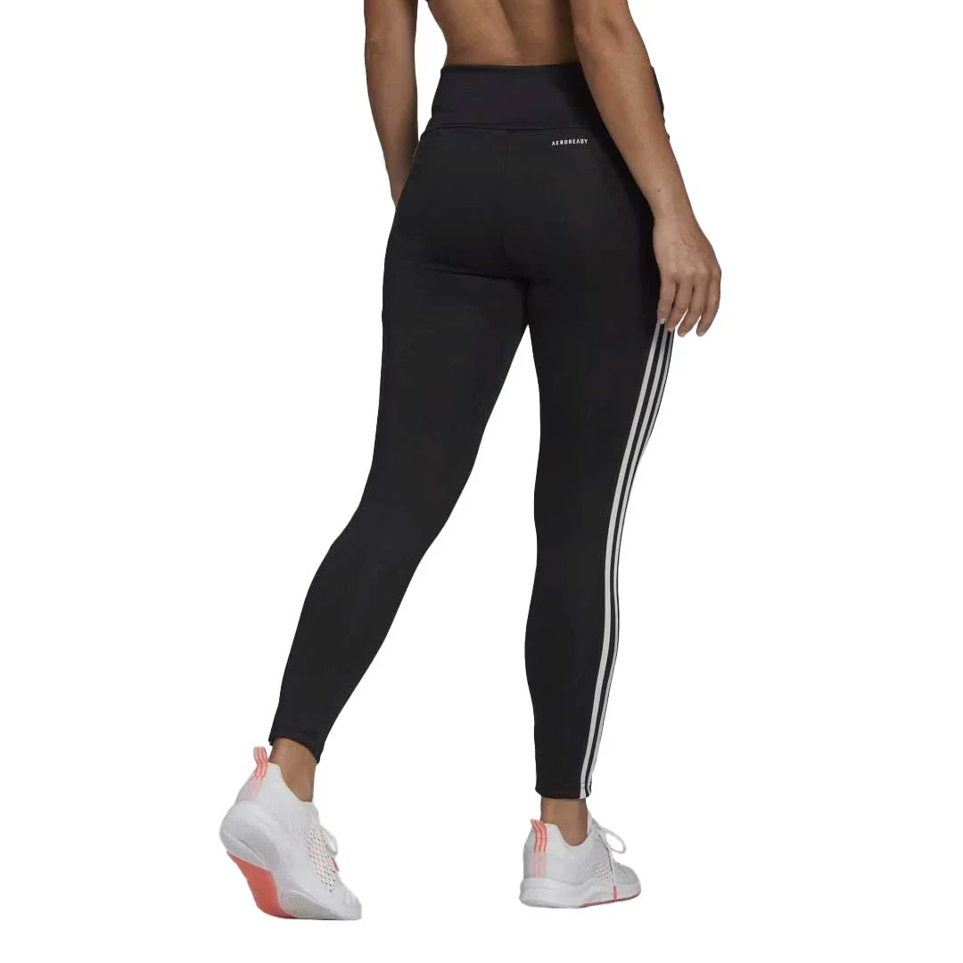 adidas - Women's Designed to Move High-Rise 3-Stripes 7/8 Sport Leggings (GL4040) - Image 3