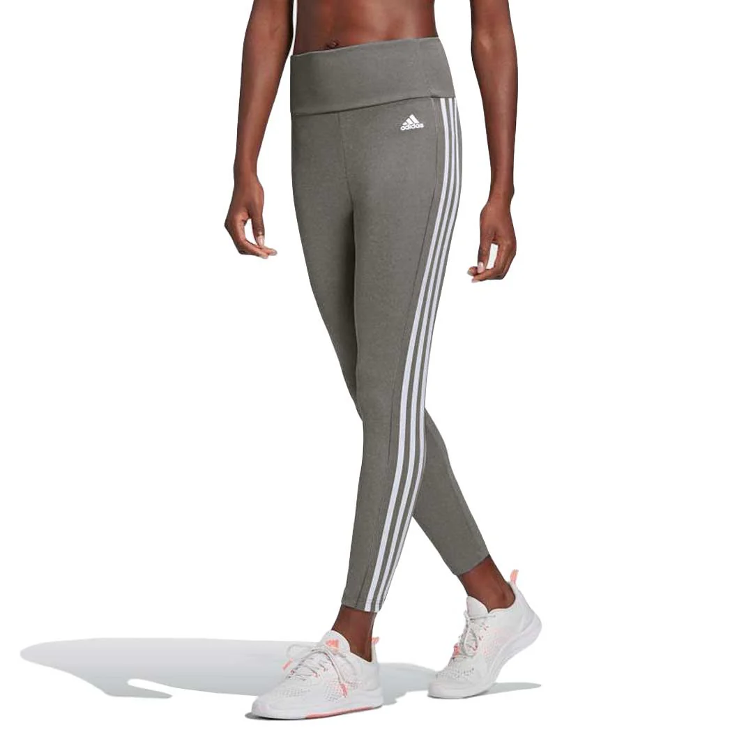 adidas - Women's Designed to Move High-Rise 3-Stripes 7/8 Sport Leggings (GL4043) - Image 2