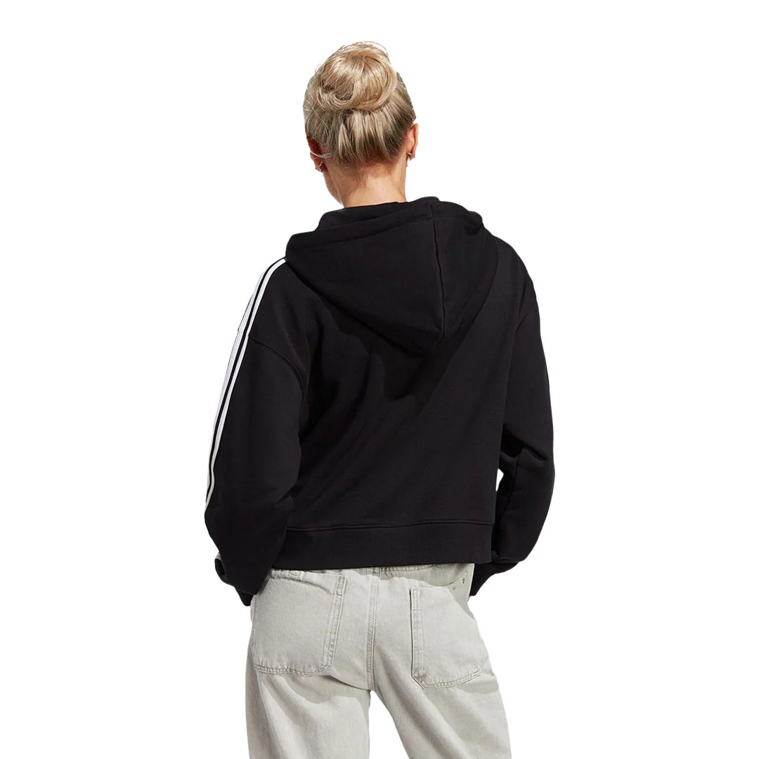 adidas - Women's Essentials 3-Stripes French Terry Bomber Full Zip Hoodie (IC8781) - Image 3