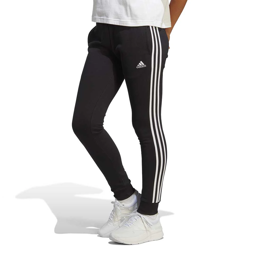 adidas - Women's Essentials 3 Stripes French Terry Cuffed Pants (IC8770) - Image 2