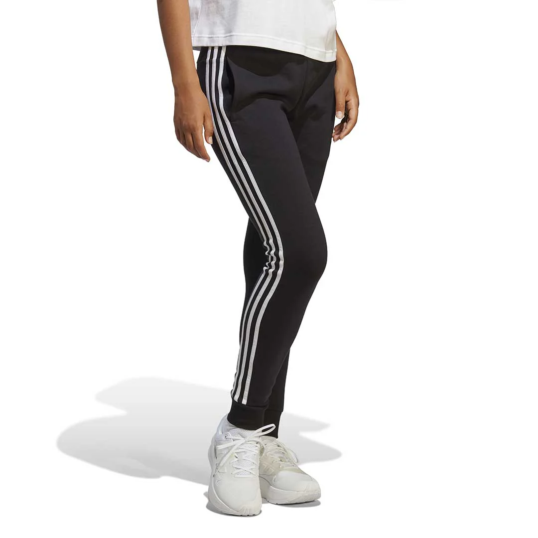adidas - Women's Essentials 3 Stripes French Terry Cuffed Pants (IC8770) - Image 5