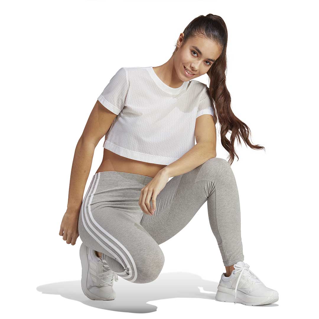 adidas - Women's Essentials 3 Stripes High Waisted Single Jersey Leggings (IC7152) - Image 4