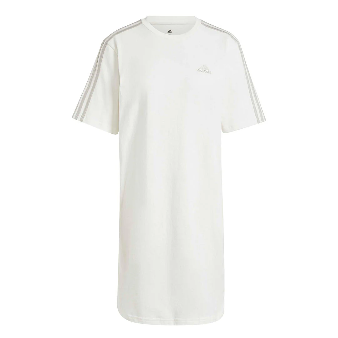 adidas - Women's Essentials 3-Stripes Single Jersey Boyfriend T-Shirt Dress (IR6058)