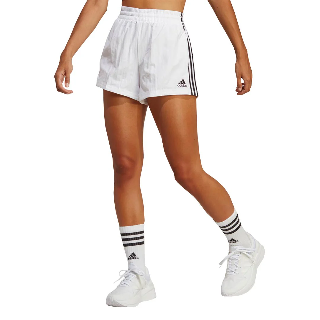 adidas - Women's Essentials 3-Stripes Woven Shorts (HA7154) - Image 2