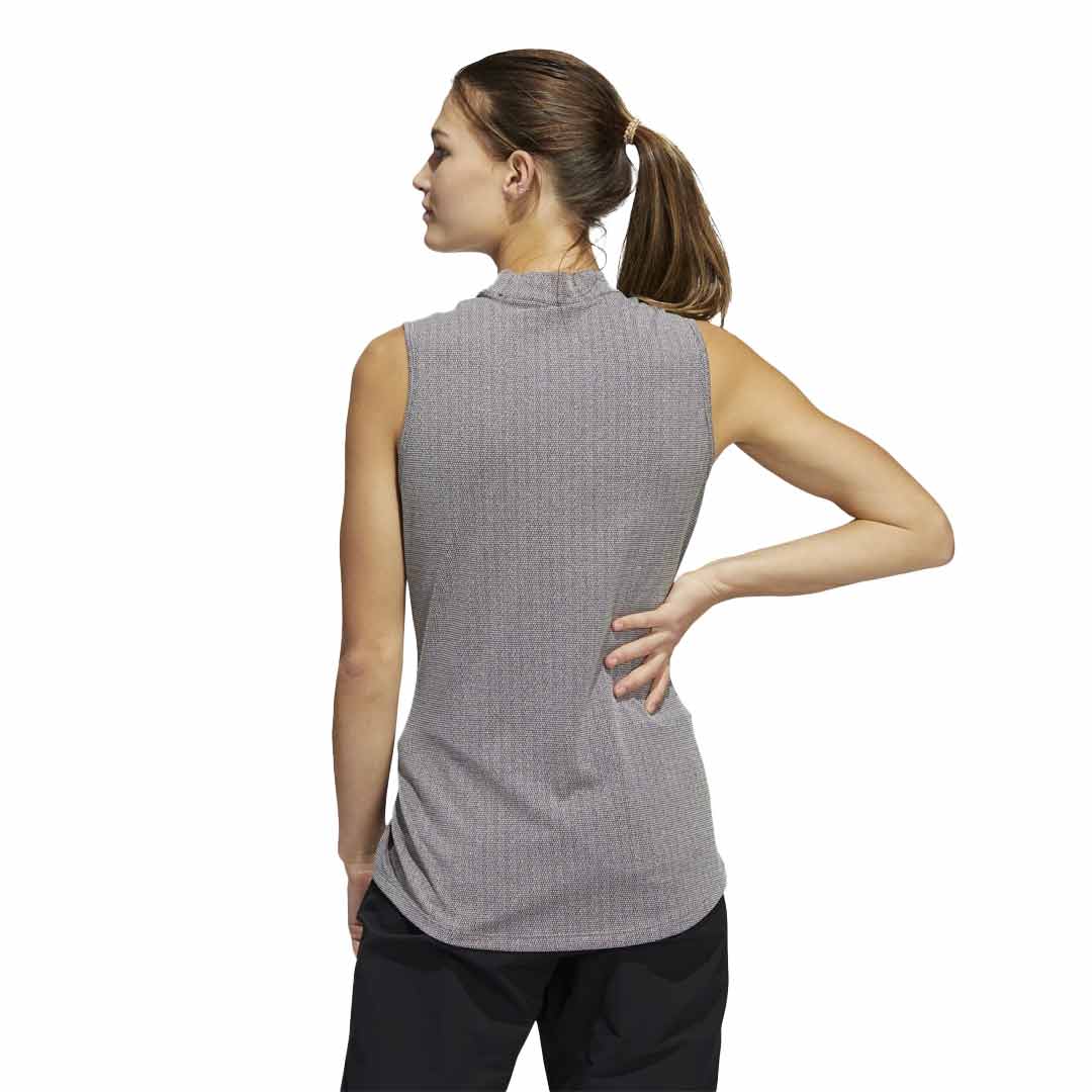 adidas - Women's Essentials Mock Neck Sleeveless Polo (HA3480) - Image 4